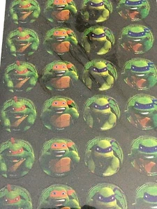 Nickelodeon Teenage Mutant Ninja Turtles Stickers 96 Circles Cartoon Viacom New - Picture 1 of 4
