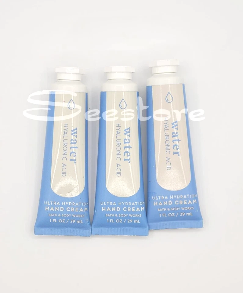 Bath & Body Works Water Hand Cream Shea Butter 1 fl oz New Set of 3 - Image 1 of 1