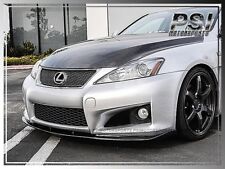 L-Type Carbon Fiber Front Bumper Add-On Lip FOR 2006-2013 Lexus ISF IS F Only CF