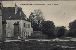ROZOY en BRIE 77 Porte Lafayette Avenue la Gare CPA écrite à Émile Renond 1906 - Imagen 1 de 2