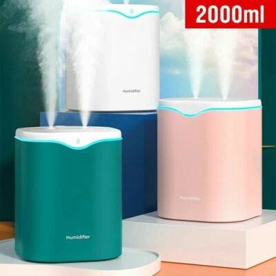 2L Ultrasonic Cool Mist Aroma Humidifier Air Diffuser Purifier for Home Office - Image 1 of 4