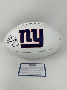 Eli Manning New York Giants Signed Autographed Logo Football Steiner COA - Picture 1 of 2