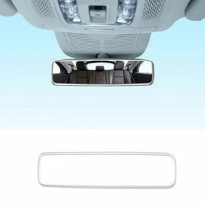 Interior Rear View Mirror Frame Trim Fit For Benz GLE GLS 2020-2022 Matte Silver - Picture 1 of 6