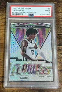 2020 Panini Prizm Ja Morant Fearless Mojo Prizm /25 #13 PSA 9 - Bild 1 von 2