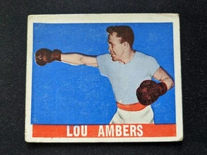 Tarjeta de boxeo Leaf Knock-Out 1948 # 88 de Lou Ambers - Salón de la Cortesía (en muy buen estado/ex) - Imagen 1 de 3