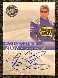 Jeff Green - NASCAR - Press Pass Signings - Trading Card - Picture 1 of 2
