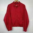 Vintage Polo Ralph Lauren Harrington Bomber Jacket Red Made In Usa Mens Large
