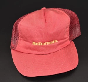 Vintage Crest Uniform "McDonalds" Mesh-back Trucker Snapback - Picture 1 of 3