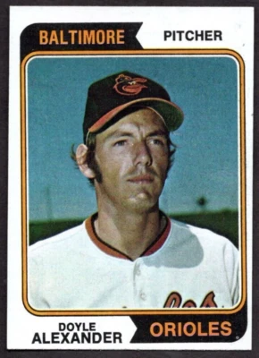 1974 Topps #282 Doyle Alexander Baltimore Orioles VG-EX - Image 1 of 2