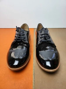 G.H. Bass Ella Oxford in vernice misura 6,5 nero - Foto 1 di 7
