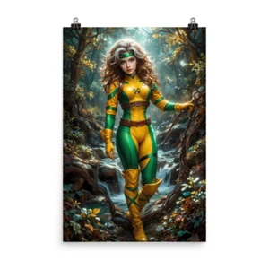 Impresión de póster de arte de pared Rogue MCU alta calidad decoración X-Men varios tamaños - Imagen 1 de 5