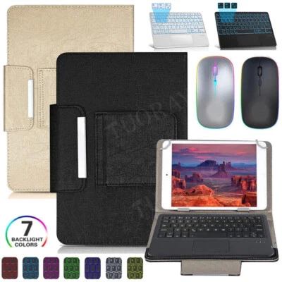 OMATOP For Doogee U10 Pro/T10E/T10S/T20/T30 Pro Backlit Touchpad Keyboard Case Mouse