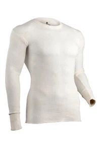 Indera Traditional Long Johns - Thermal Long Sleeve - Natural - Men Size Tall M - Picture 1 of 1