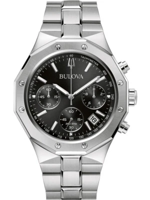 Bulova 96B410 Misc Classico Cronografo Orologio Uomo 44mm 10ATM - Immagine 1 di 2