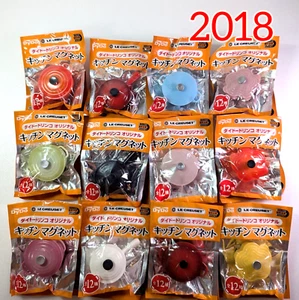 Le Creuset Kitchen Magnet Miniature Collection 2018b Complete Set of 12 Japan - Picture 1 of 16