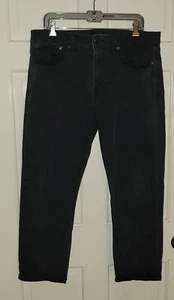 LUCKY BRAND 121 Slim navy Blue stretch Straight Leg cropped Jeans Pants 36 X 27 - Picture 1 of 6