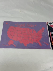 NEU Show Off Craft Deko Schablonen 1 Blatt USA UNITED STATES - Bild 1 von 1