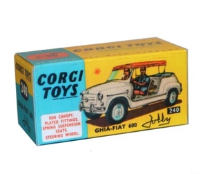 Corgi toys boîte box repro 240 ghia fiat 600 jolly - Foto 1 di 1