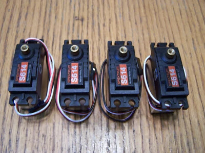 4 Spektrum S614 Metal Gear Steering Servos 201oz Axial Capra SMT10 Grave Digger - Image 1 of 3