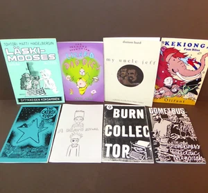 Lotto 8 Zines Comic Art 1995-2019 Catbox Room, Papà Lucertola, Storie Sotterranee - Foto 1 di 24