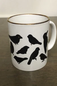 Wondermugs USA North America Wild Birds Coffee Mug Cup Gold Rim Heat Changing - Picture 1 of 5