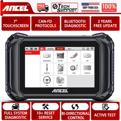 Ancel V5 BT Bidirectional OBD2 Scanner Bluetooth All System Diagnostic Scan Tool - Image 1 of 4