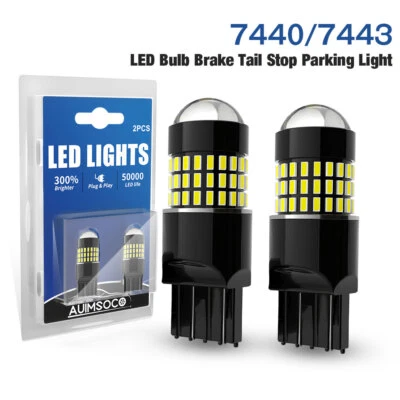 Bombillas LED blancas 7443/7440 intermitentes luces de estacionamiento para Chevrolet Trax 2015-2020 Foto 1 de 4