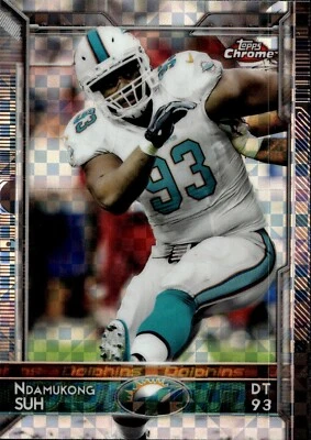 2015 Topps Chrome #22 Ndamukong Suh Xfractors - Image 1 of 2