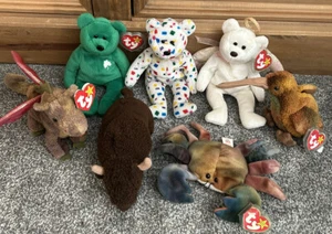 Ty Beanie Babys Tiere Schnabel Erin Claude Halo Brand Konfetti Roam Stofftier 7 - Bild 1 von 3