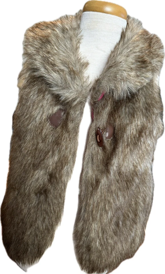 Chaleco de piel sintética marrón LG Arizona Jeans Co para niños Foto 1 de 3