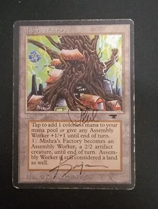 MTG Mishra's Factory (Spring) Antiquities Signed Card - Picture 1 of 1