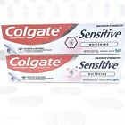 Colgate Sensitive WHITENING Toothpaste Fresh Mint Gel 6oz Exp 12/25 (2 Pack)