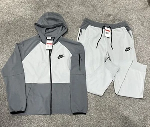 Herren Nike Tech Fleece leichter Hoodie mit durchgehendem Reißverschluss & Tech Jogginghose - Full Set - L - Bild 1 von 13