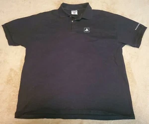 Playstation Retail Loyalty Site mens polo shirt Black XL short sleeve rare - Picture 1 of 7