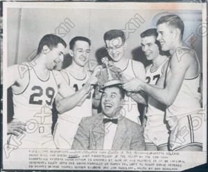1955 Lafayette College Bill Van Breda Kolf Named Coach of the Year Press Photo - Picture 1 of 2