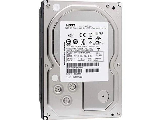 Hitachi Ultrastar 7200RPM 4TB SAS 3.5" HDD Server 6Gb/s HUS724040ALS640 - Image 1 of 1