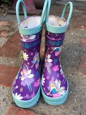 LONE CONE Little Girls Fairy Rain Boots Sz 5 - Image 1 of 4