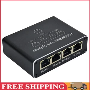 1 To 4 Ethernet Splitter 1000Mbps RJ45 Splitter LAN Splitter for Cat5/5e/6/7/8 - Bild 1 von 10