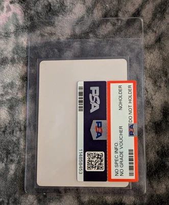 Pokemon Trading Card TCG Rare Misprint Blank Boarderless PSA Reviewed No Grade - Image 1 of 4