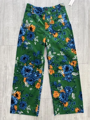 Anthropologie Maeve Colette Velvet Wide Leg Cropped Pants 26 NWTs - Image 1 of 4