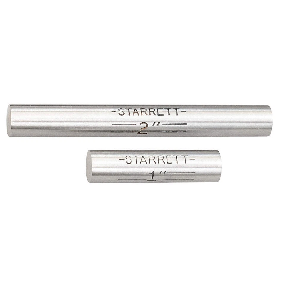 STARRETT S234C End Measuring Rod Set,1/4 In Dia,2 Pcs 6NCA0 - Image 1 of 1