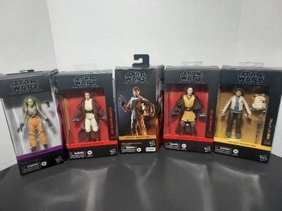 Lote de 5 figuras de la serie negra de 6 pulgadas de Star Wars  Foto 1 de 4