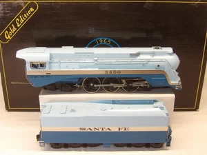 Weaver O scale Santa Fe Blue Goose 4-6-4 Hudson W1076-smoke,sound,lights COA - Picture 1 of 9
