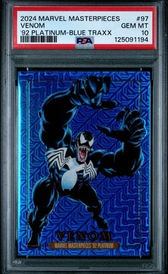 2024 Masterpieces '92 Platinum #97 Venom Blue Traxx PSA 10  - Image 1 of 2