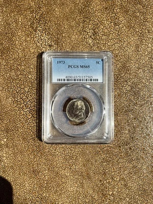 1973 5C Jefferson Nickel PCGS MS65 - Image 1 of 2