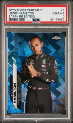 2020 Topps Chrome F1 Lewis Hamilton #1 Sapphire PSA 10 - Imagem 1 de 3