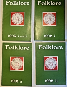 4 x FOLKLORE GESELLSCHAFT ZEITSCHRIFT ZEITSCHRIFT, 1993 1991 1992 II I, BAND 104, 102, 103 - Bild 1 von 10