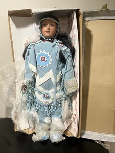 Vintage Native American Porcelain Doll Collectable 25” - Picture 1 of 13