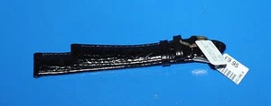 Correa de reloj semi pad CROCODRILE BECERRO 14mm - Negra - Imagen 1 de 2