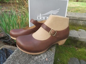 NEW Womens Tan Brown Dansko Lilah Oiled Pull Up Heels, 9 41 - Picture 1 of 3